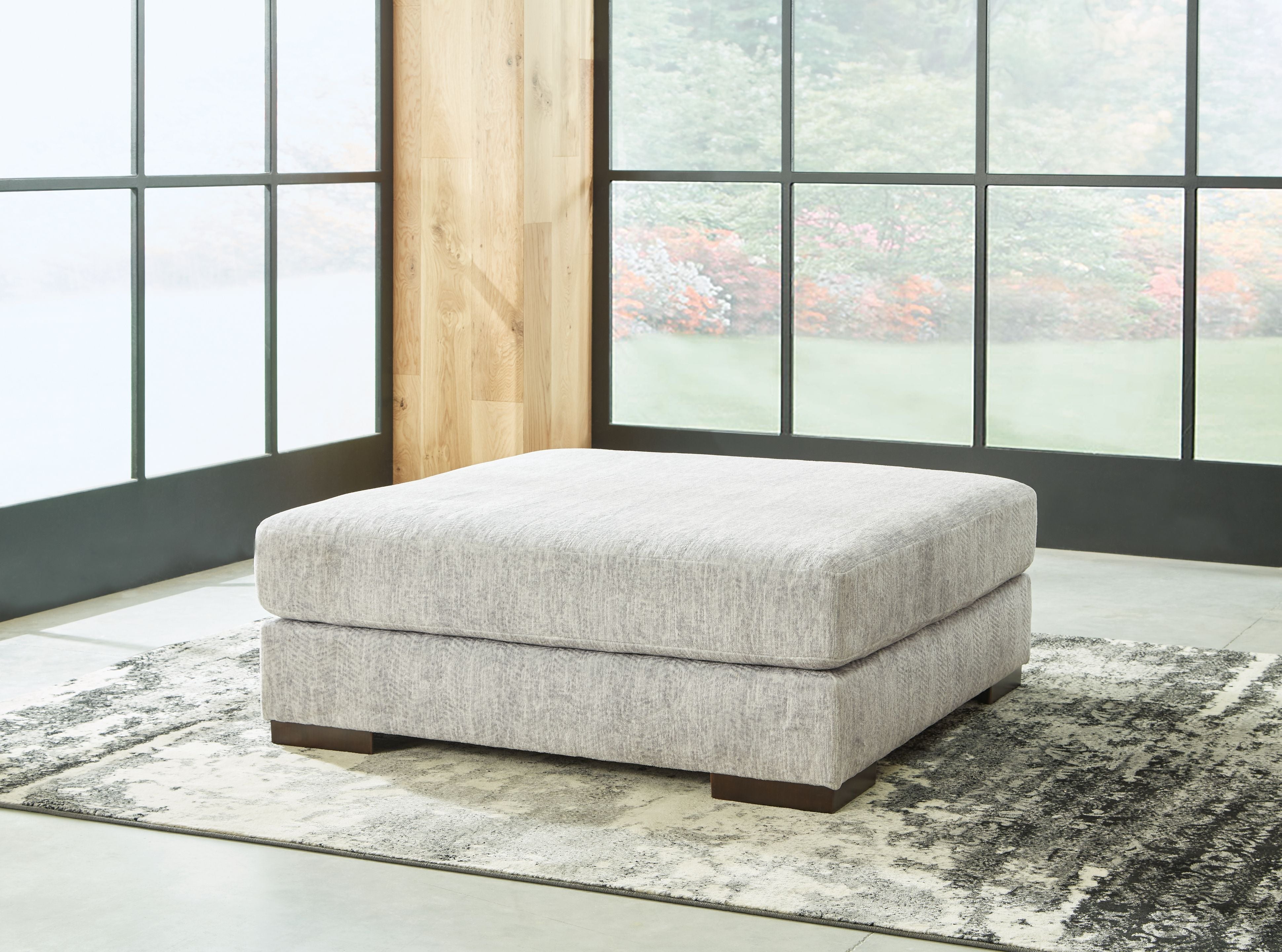 Ashley Furniture Regent Park - Pewter - Oversized Accent Ottoman | Meri Furniture