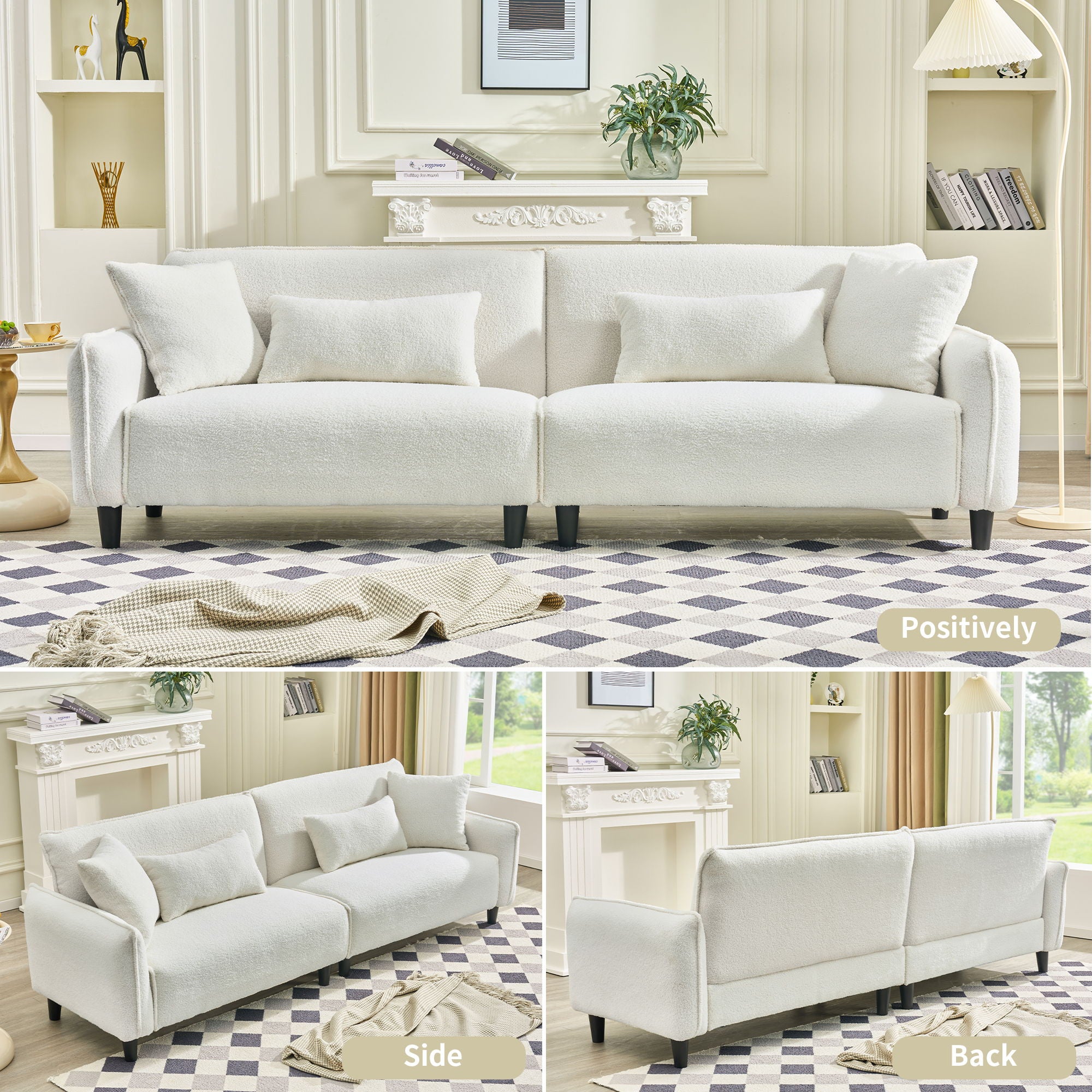 Teddy Velvet Sofa, Soft & Comfortable