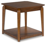 Signature Design by Ashley® Trenmour - Medium Brown - Square End Table | Meri Furniture