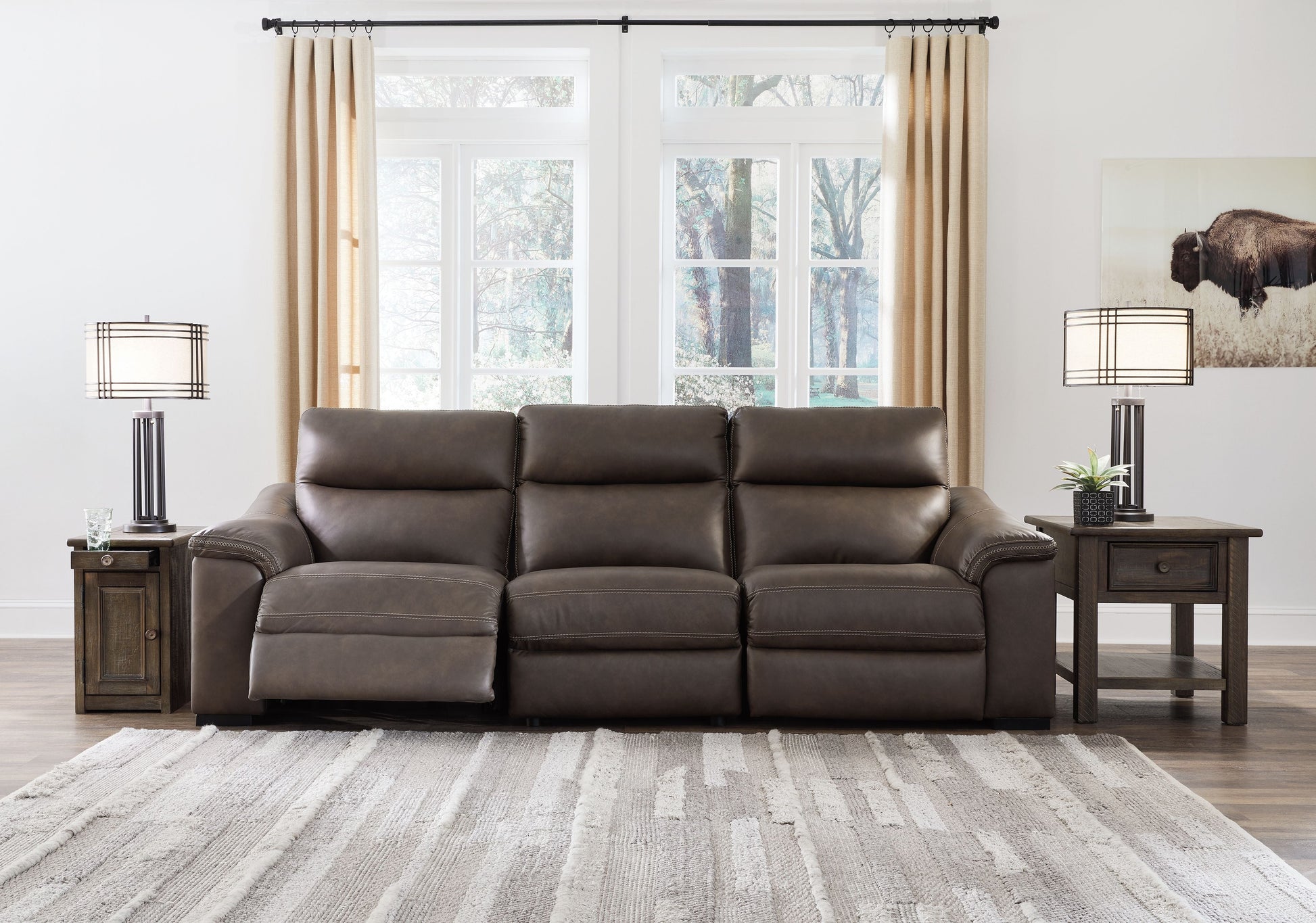 Signature Design by Ashley® Salvatore - Power Reclining Sectional | Meri Furniture