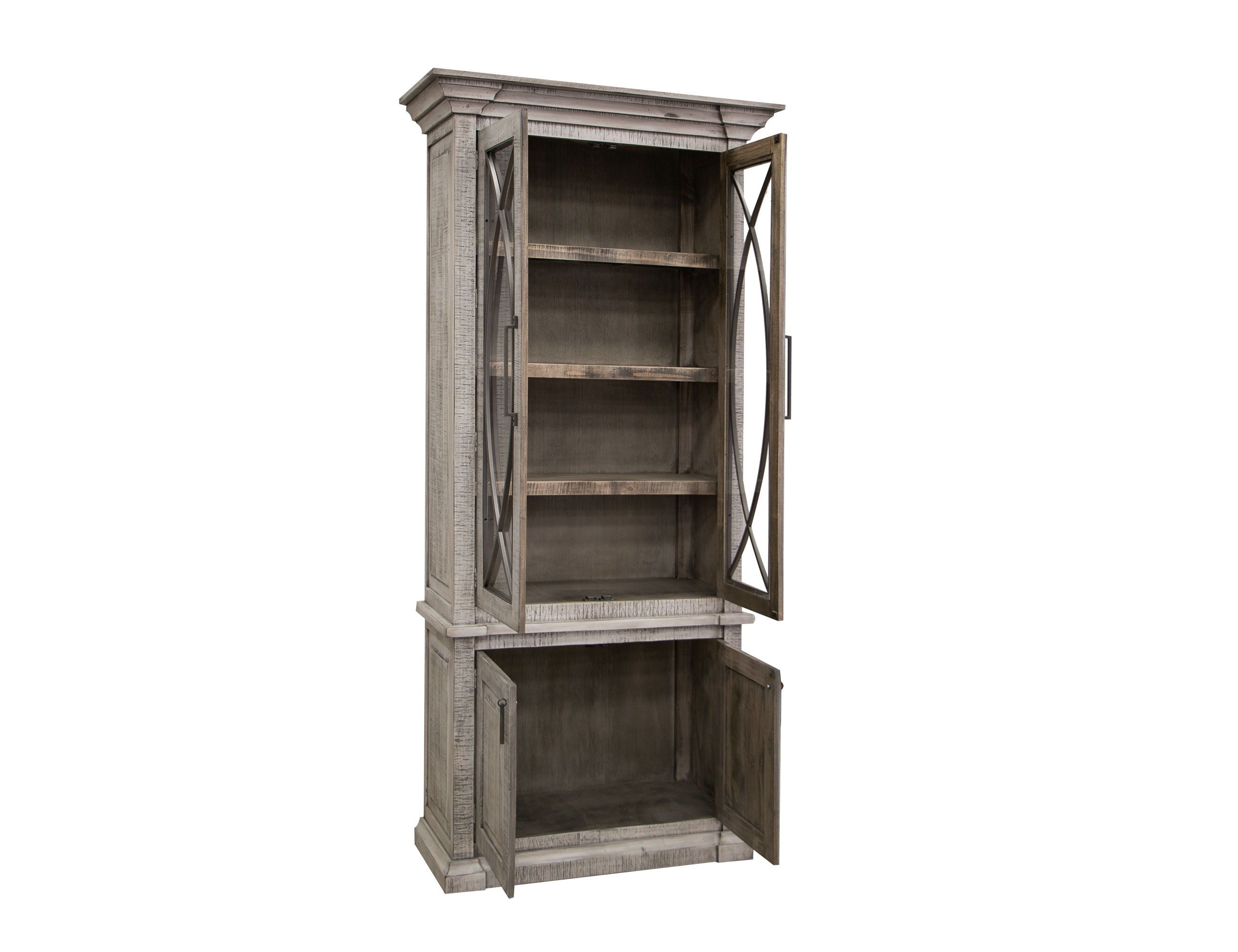 International Furniture Direct Marlin - Cabinet - Gray | Meri Furniture