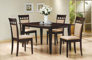 Gabriel - 5 Piece 59" Rectangular Dining Set - Cappuccino