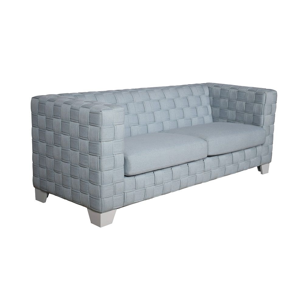 ACME Saree - Sofa - Light Teal & White | Meri Furniture