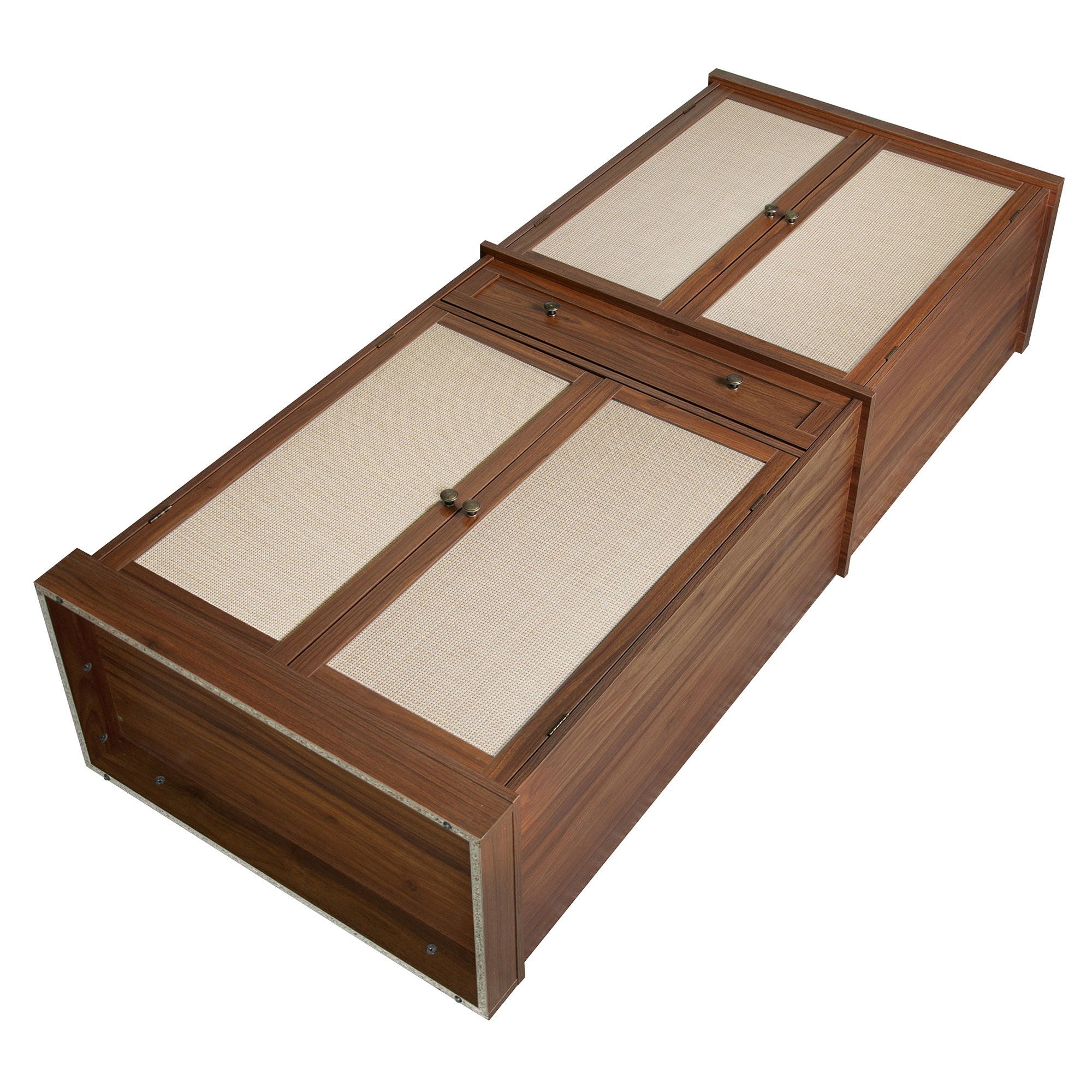 4 Door Storage Cabinet With 1 Drawer, With 4 Adjustable Inner Shelves