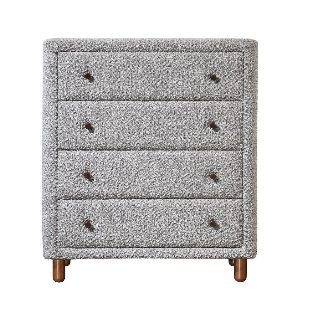 ACME Cleo - Chest - Gray Boucle | Meri Furniture