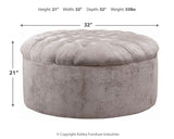 Ashley Furniture Carnaby - Linen - Oversized Accent Ottoman | Meri Furniture