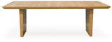 Signature Design by Ashley® Sherbana - Light Brown - Rectangular Dining Room Extension Table | Meri Furniture