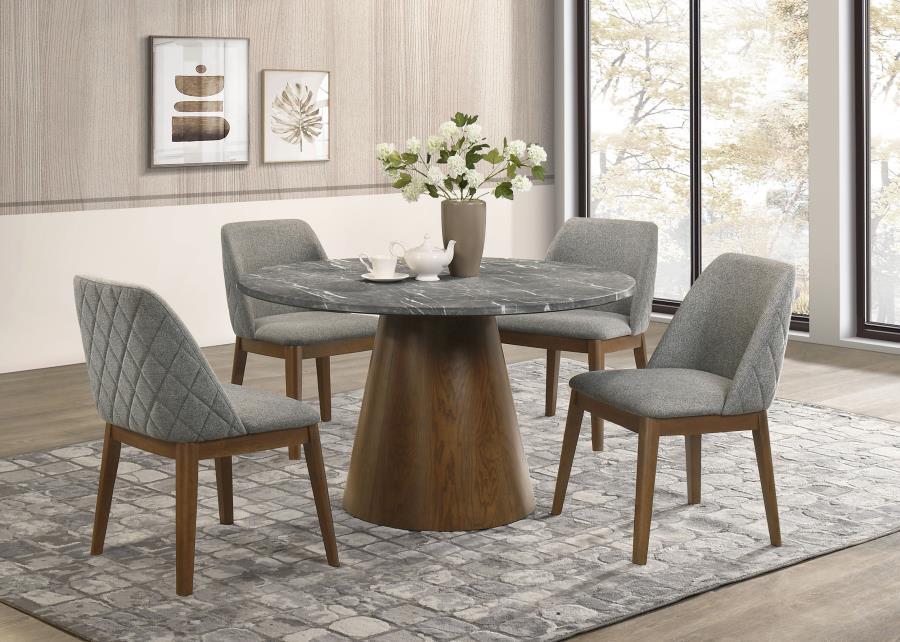 Franklin - Upholstered Dining Side Chair (Set of 2) - Gray