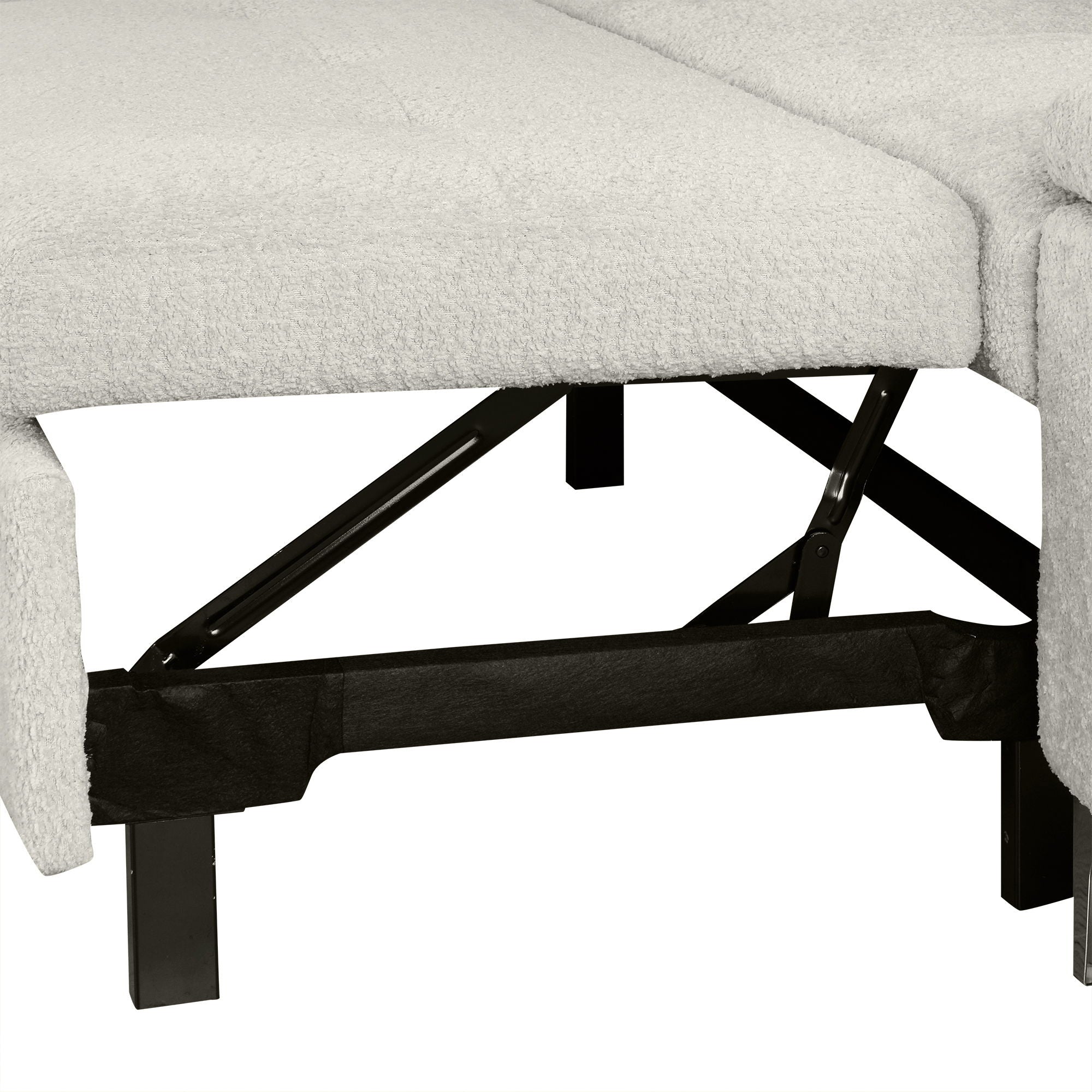 Versatile L Shaped Sofa Bed With Storage, Cup Holders, USB Ports Chenille