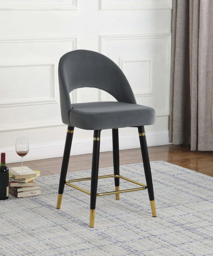 Coaster Fine Furniture Lindsey - Velvet Upholstered Counter Chair (Set of 2) | Meri Furniture