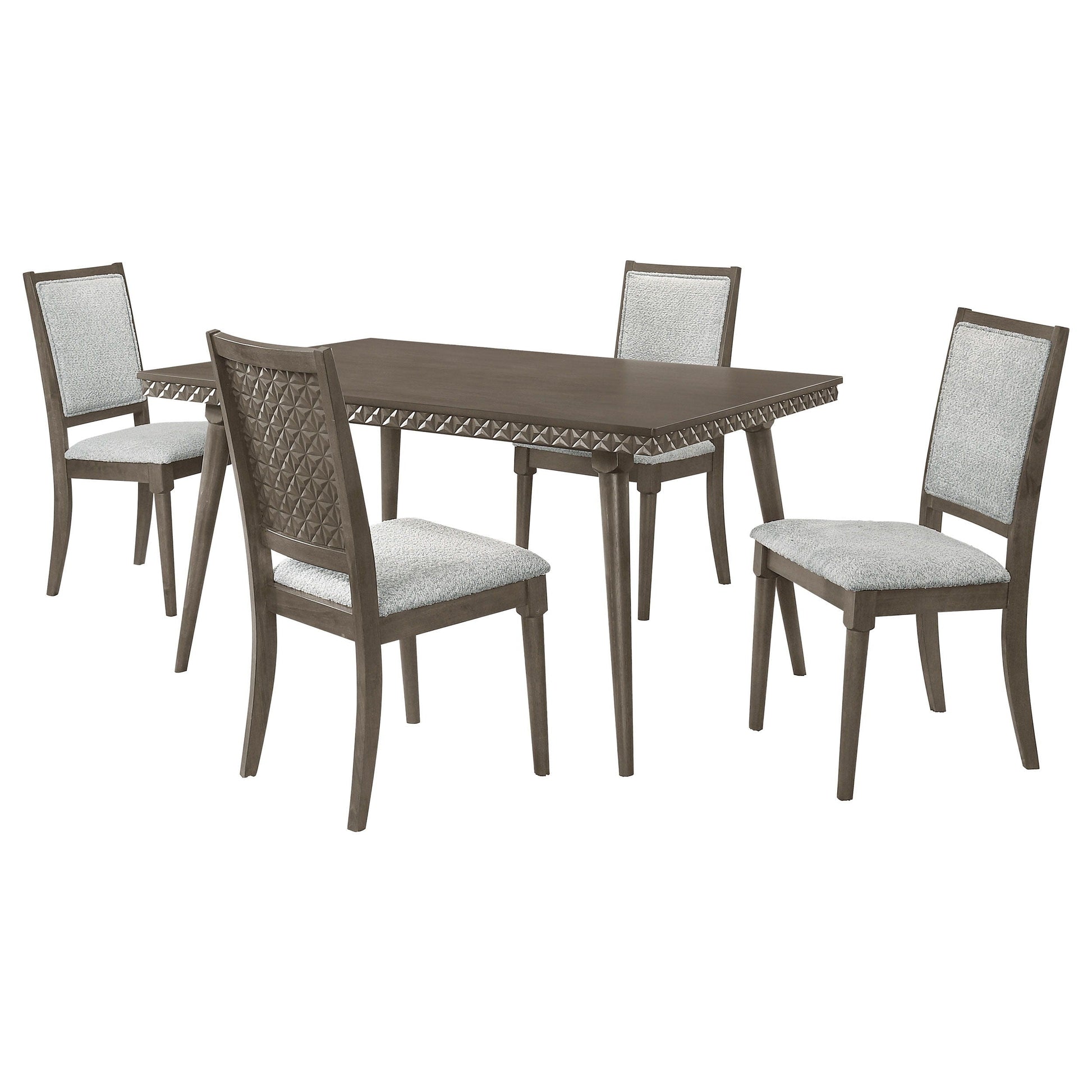 Coaster Fine Furniture Onslow - 5-Piece Rectangular Dining Set - Dark Brown | Meri Furniture