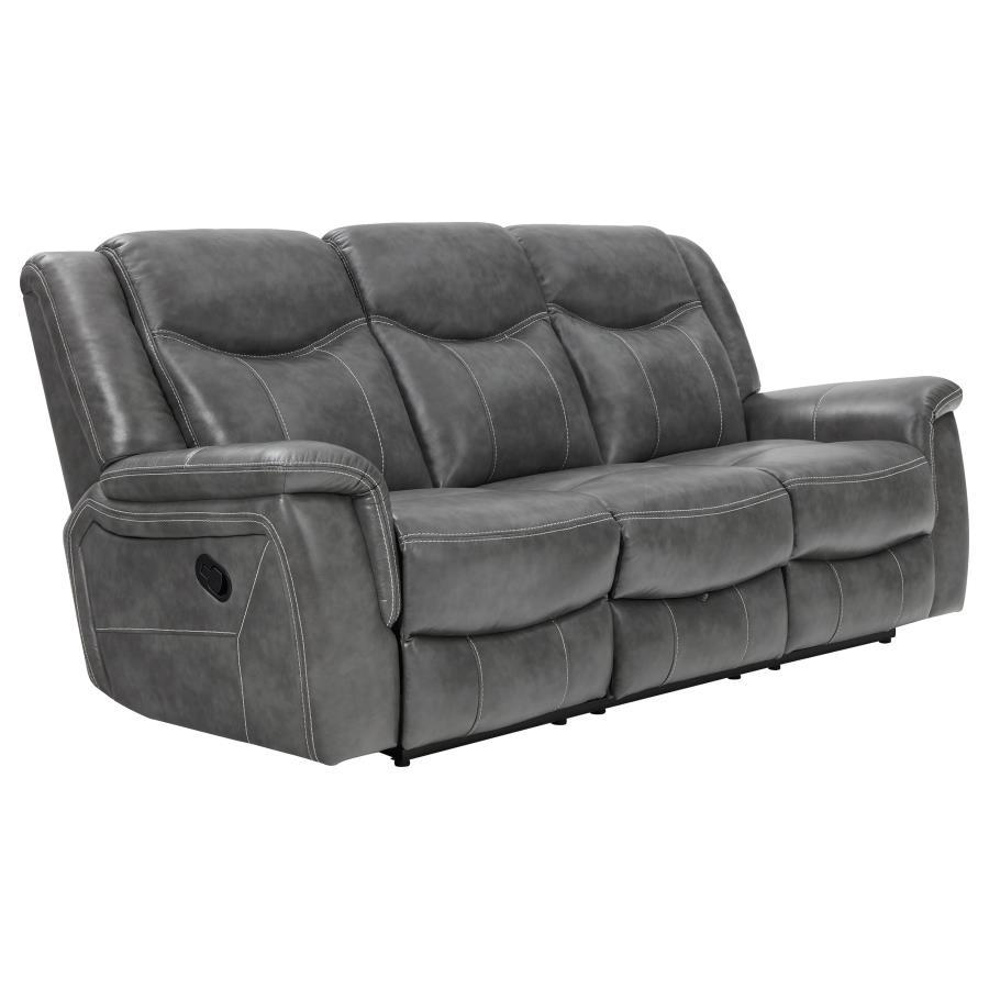 Coaster Fine Furniture Conrad - Upholstered Padded Arm Motion Sofa Set | Meri Furniture
