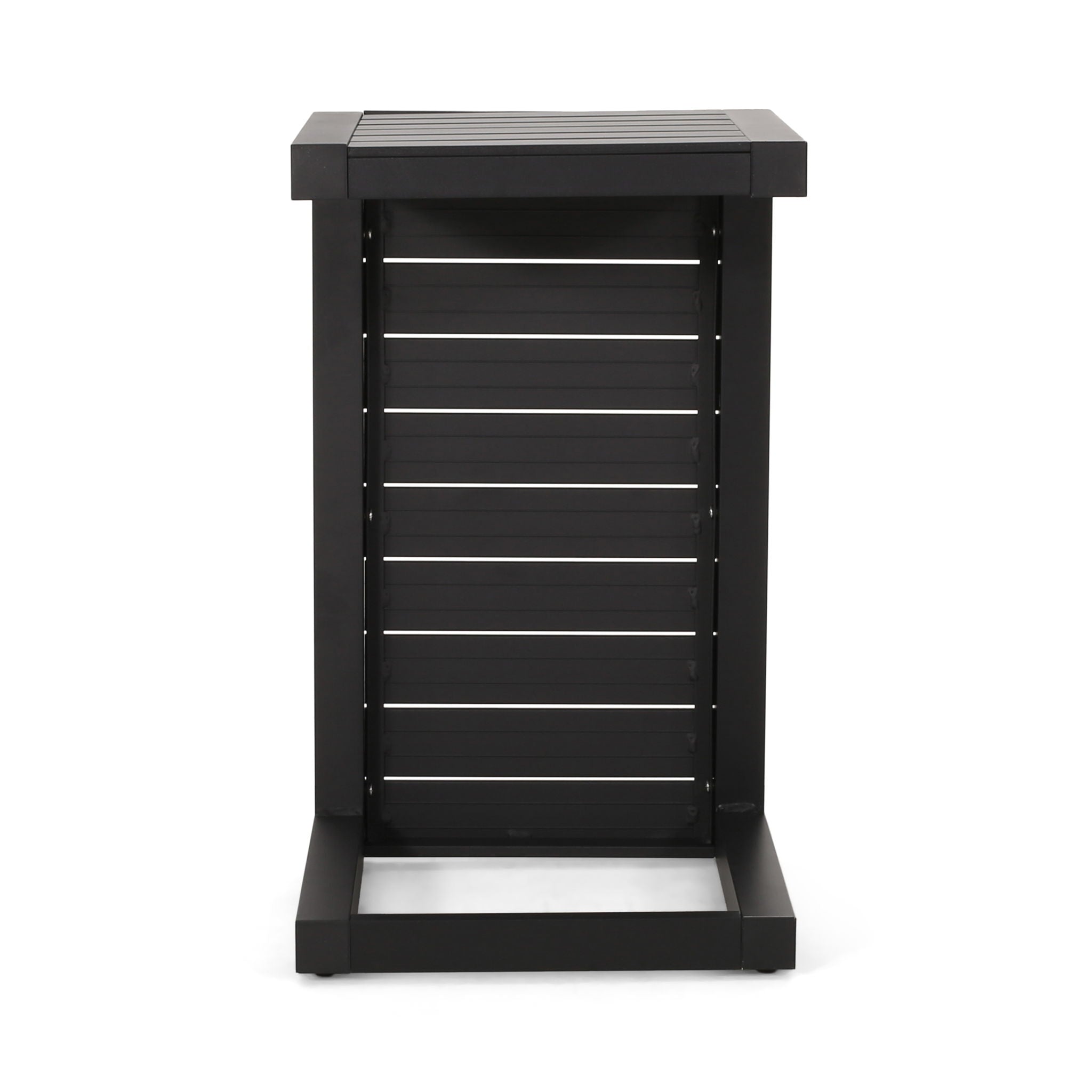 Aluminum Outdoor C - Shaped Side Table For Patio