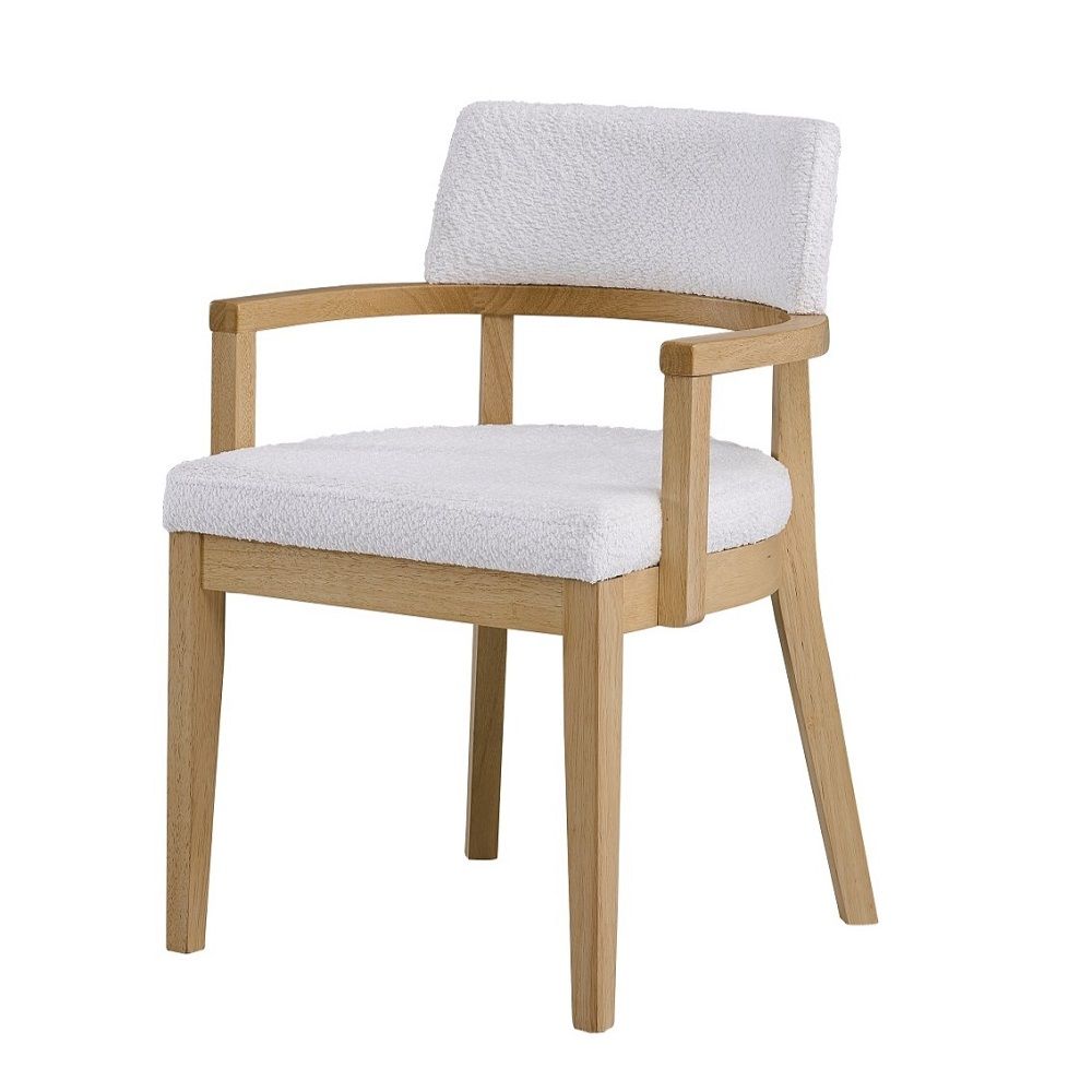 Kasem - Arm Chair Set of 2) - Gorge Fabric & Oak