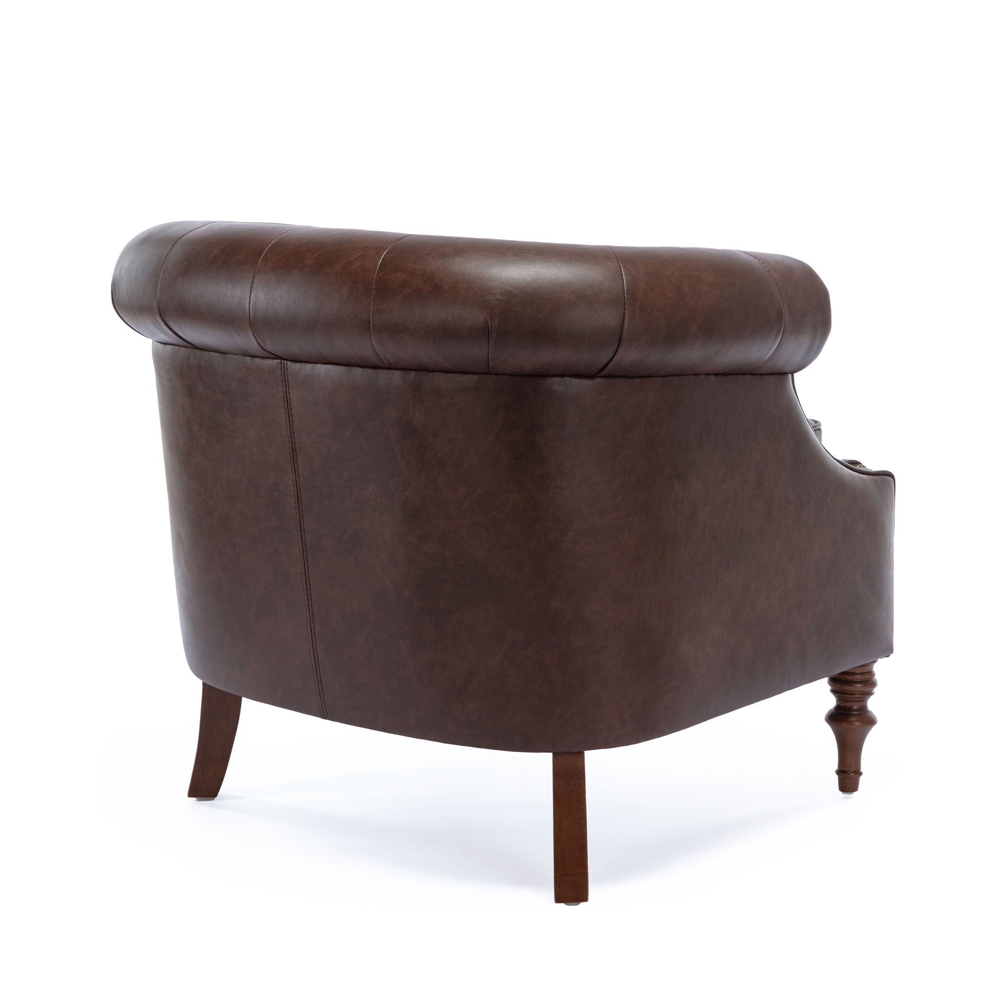 Ophelia - Button Tufted Accent Chair - Brown