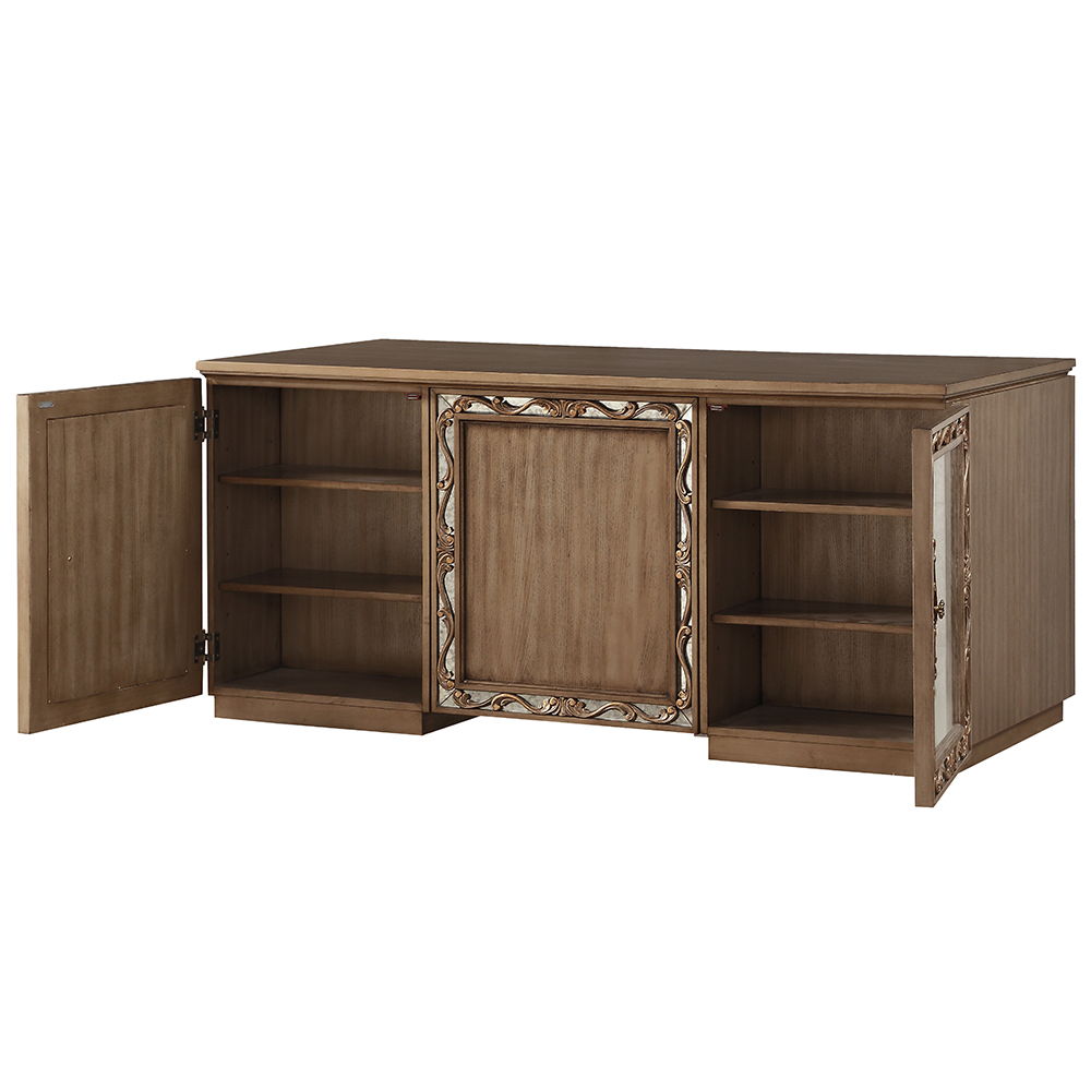 Orianne - Executive Writing Desk - Antique Gold