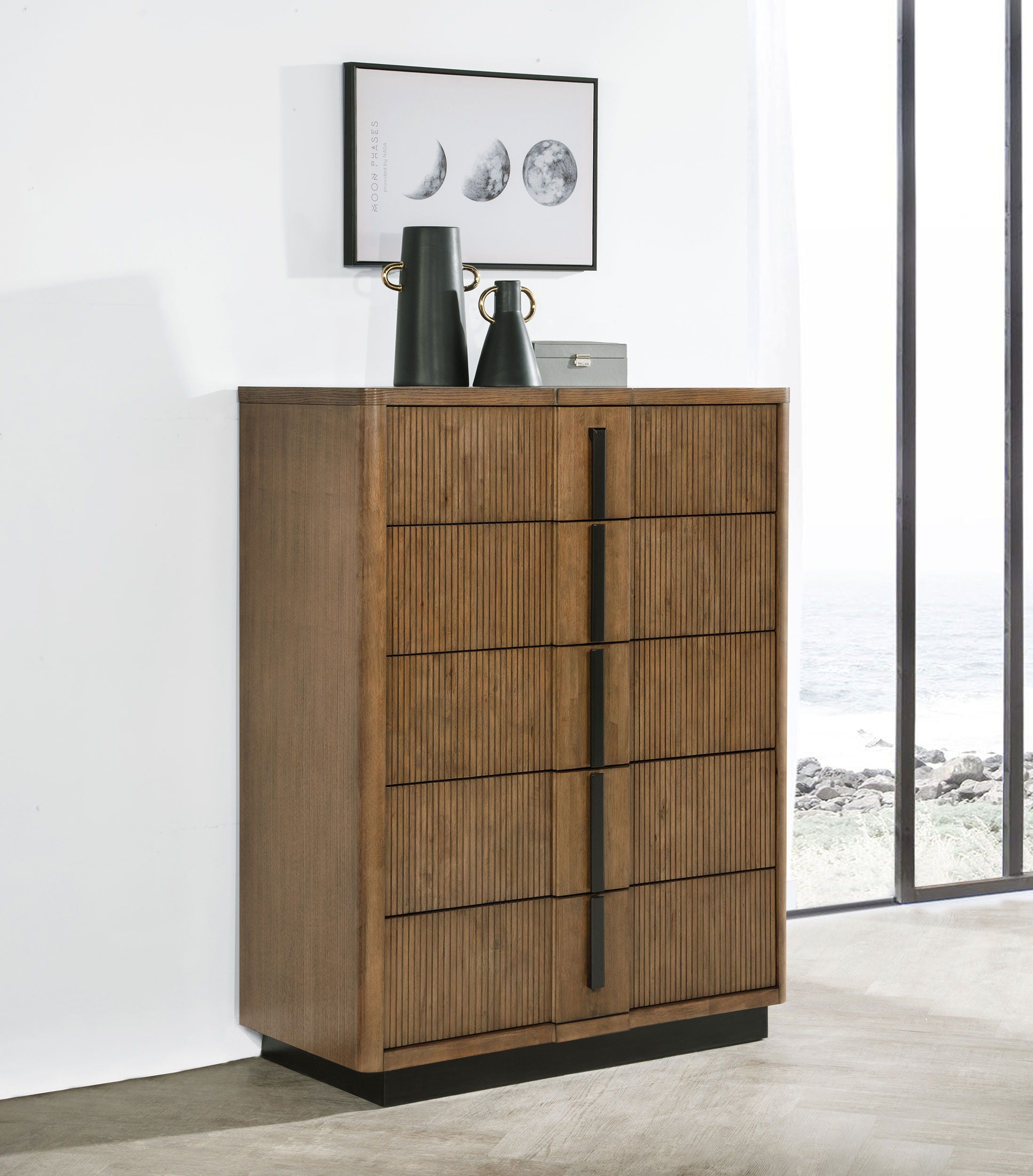 Coaster Fine Furniture Terrace - 5-Drawer Chest Of Drawers - Ash Brown | Meri Furniture