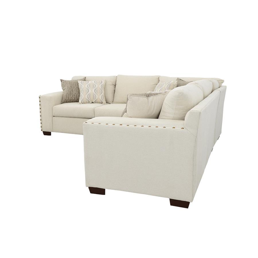 Coaster Fine Furniture Aria - Upholstered Track Arm Sectional Sofa - Oatmeal | Meri Furniture