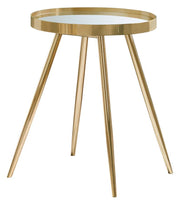 Coaster Fine Furniture Kaelyn - Round Mirror Top End Table | Meri Furniture