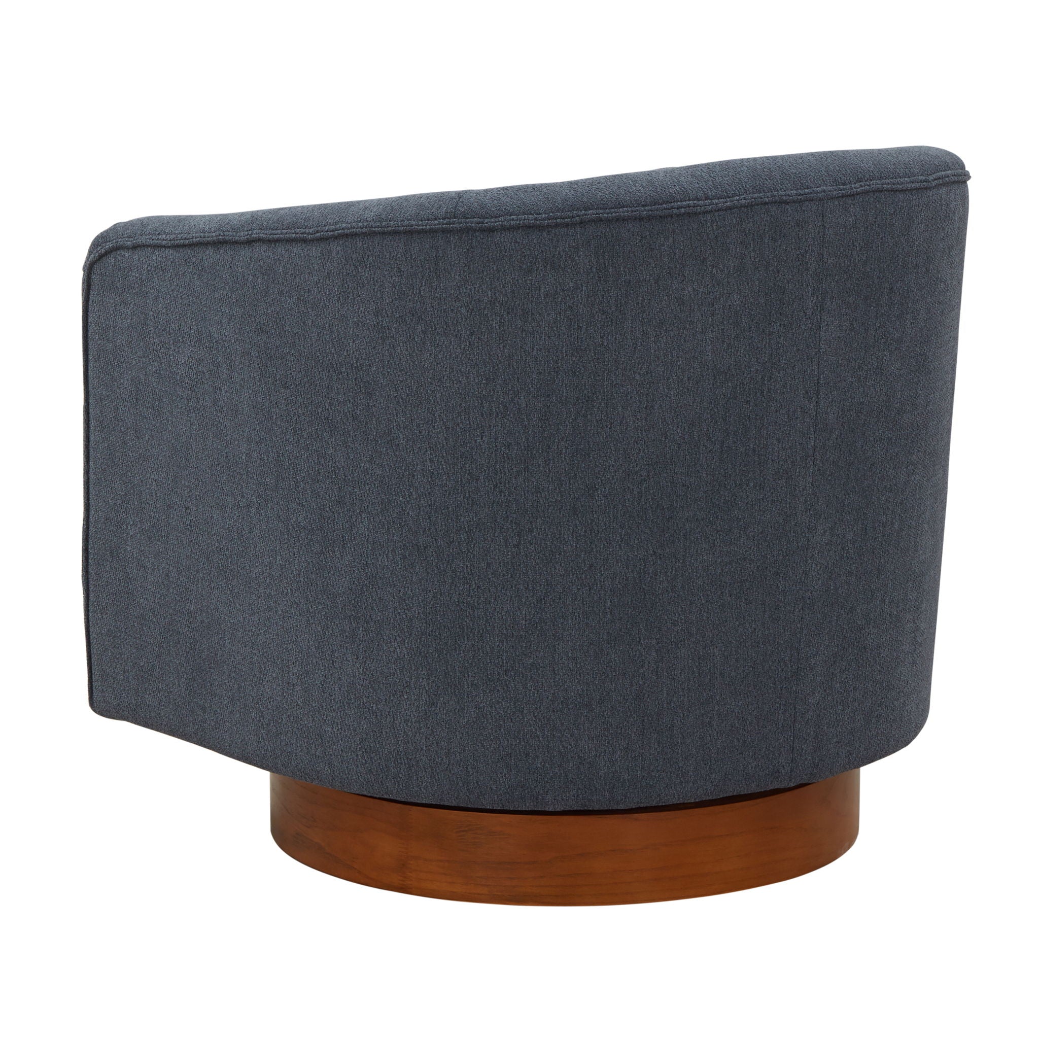 Miramar - Swivel Barrel Chair With Wooden Base