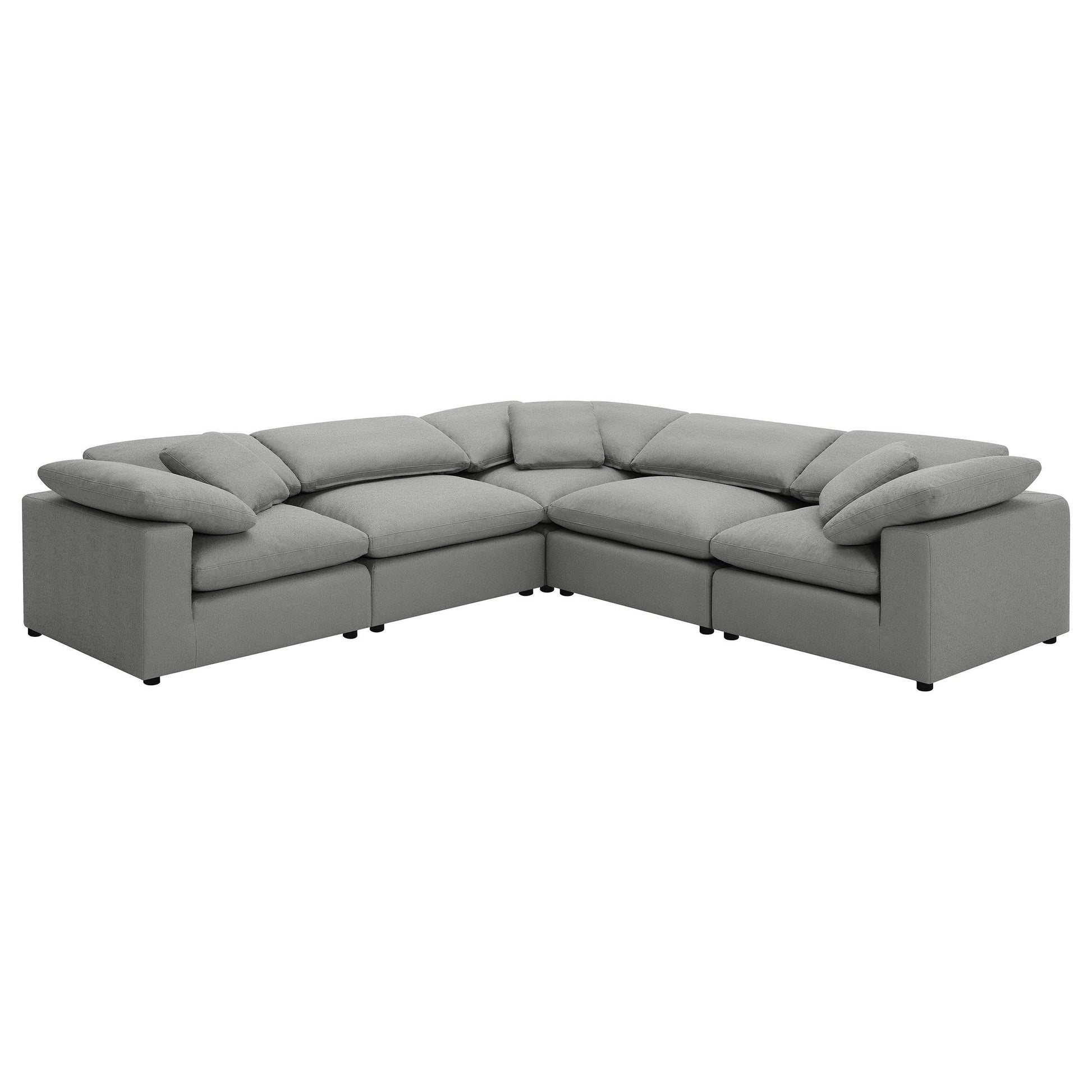 Coaster Fine Furniture Raleigh - Boucle Upholstered Modular Sectional | Meri Furniture