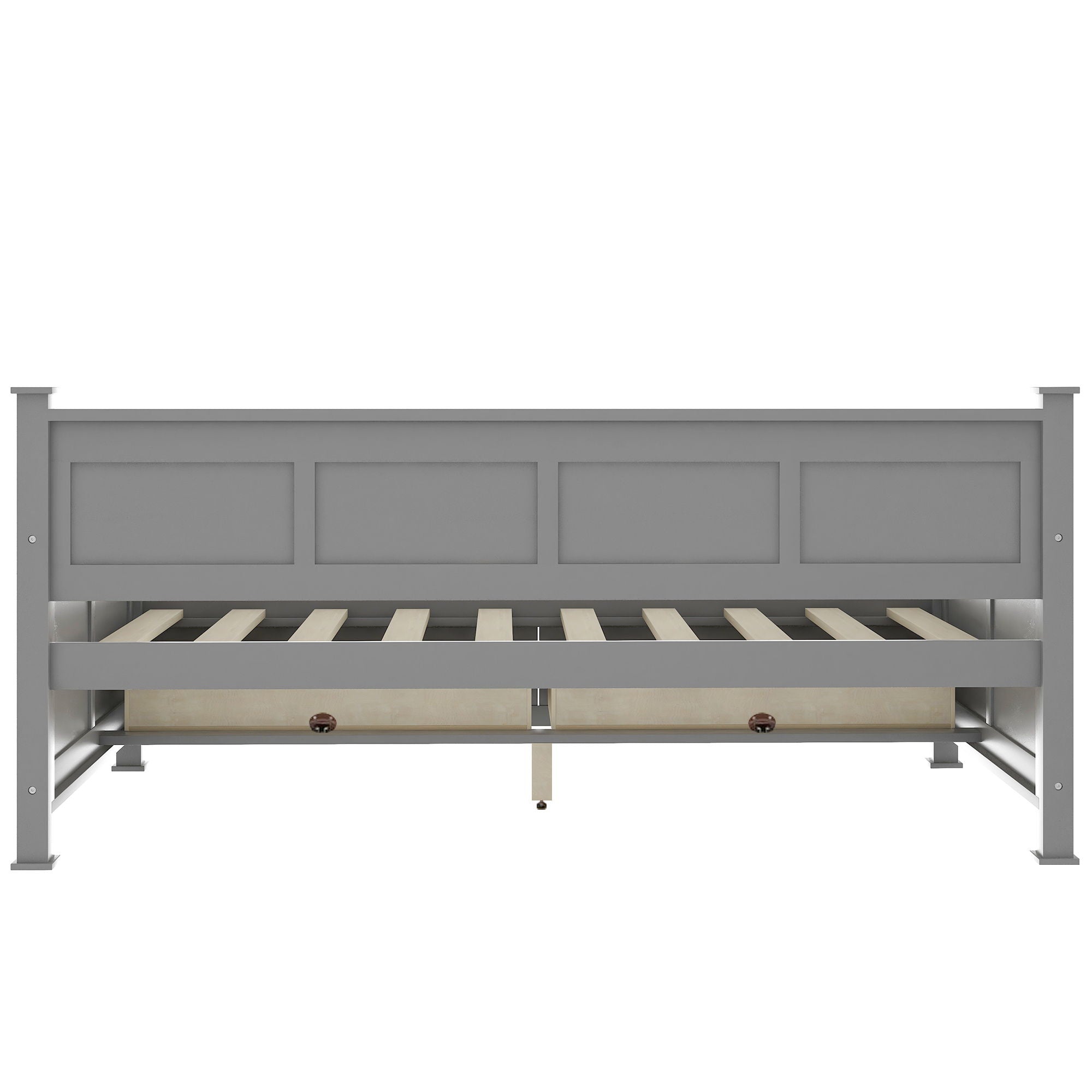 Modern Daybed With 2 Large Drawers, X Shaped Frame
