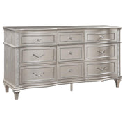 Coaster Fine Furniture Evangeline - 9-Drawer Dresser - Silver Oak | Meri Furniture