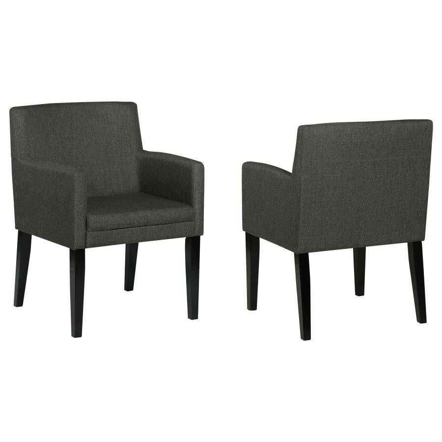 Coaster Fine Furniture Catherine - Upholstered Dining Arm Chair (Set of 2) - Gray | Meri Furniture