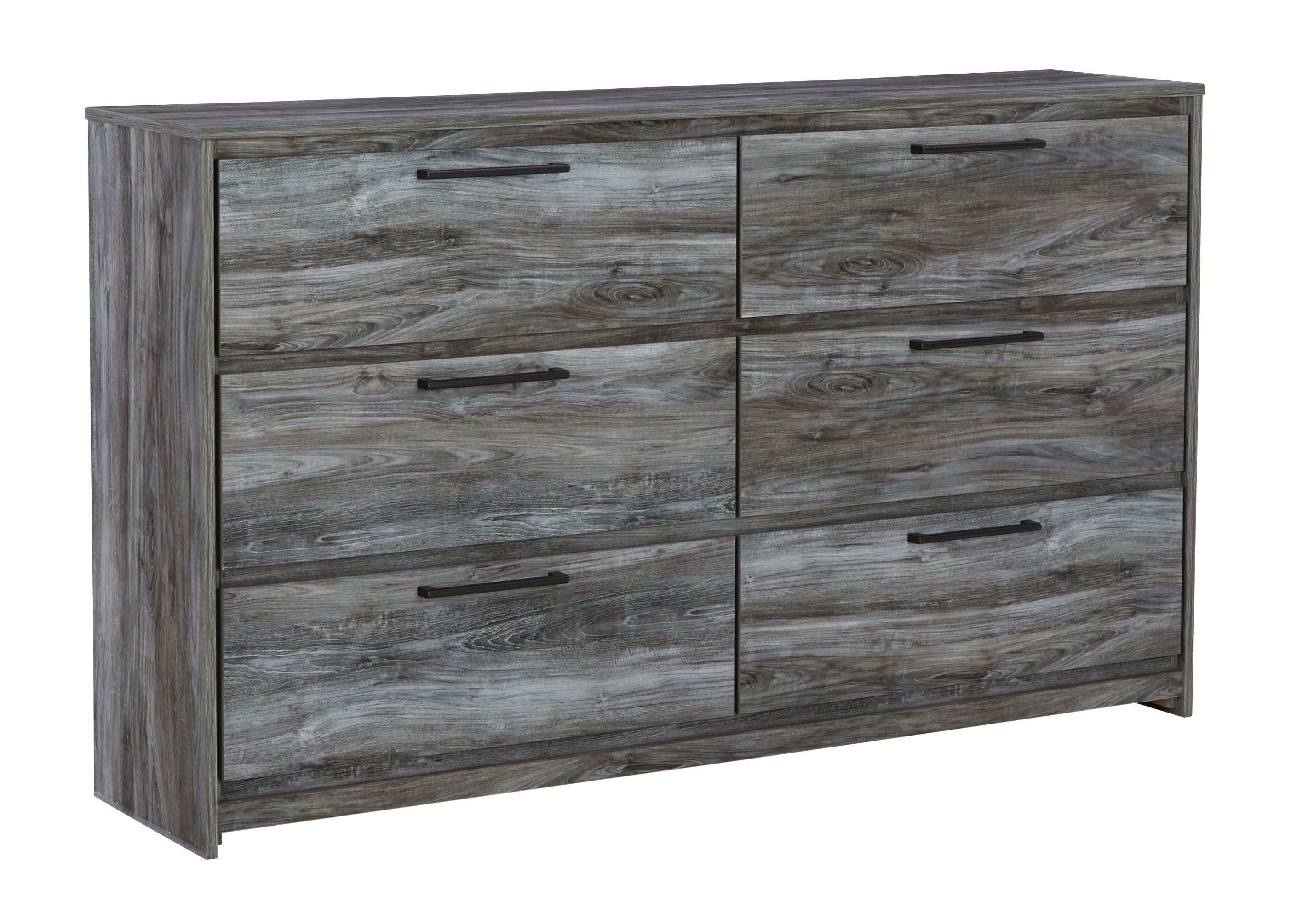 Ashley Furniture Baystorm - Gray - Six Smooth Drawer Dresser | Meri Furniture
