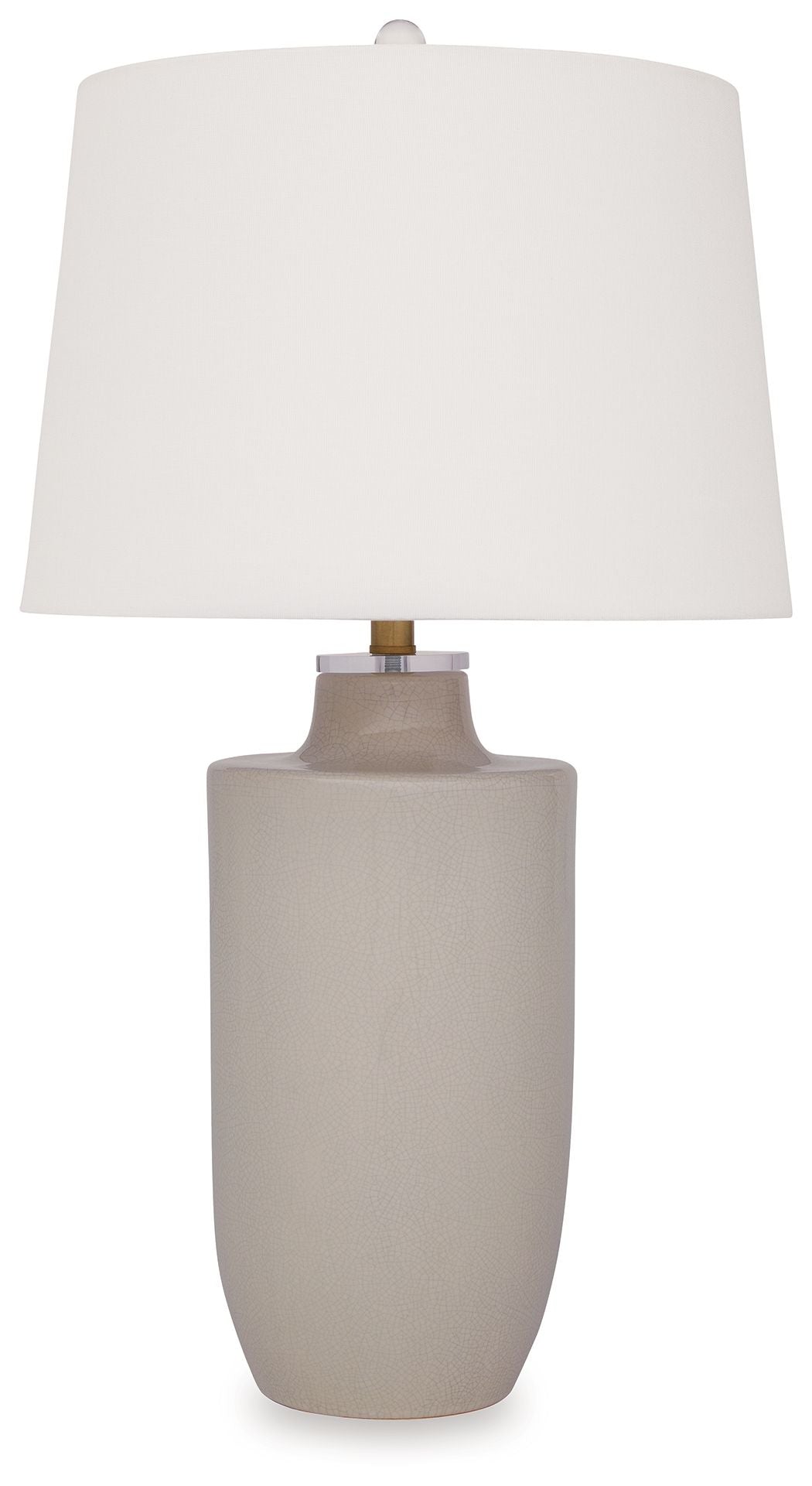 Ashley Furniture Cylener - Off White - Ceramic Table Lamp | Meri Furniture