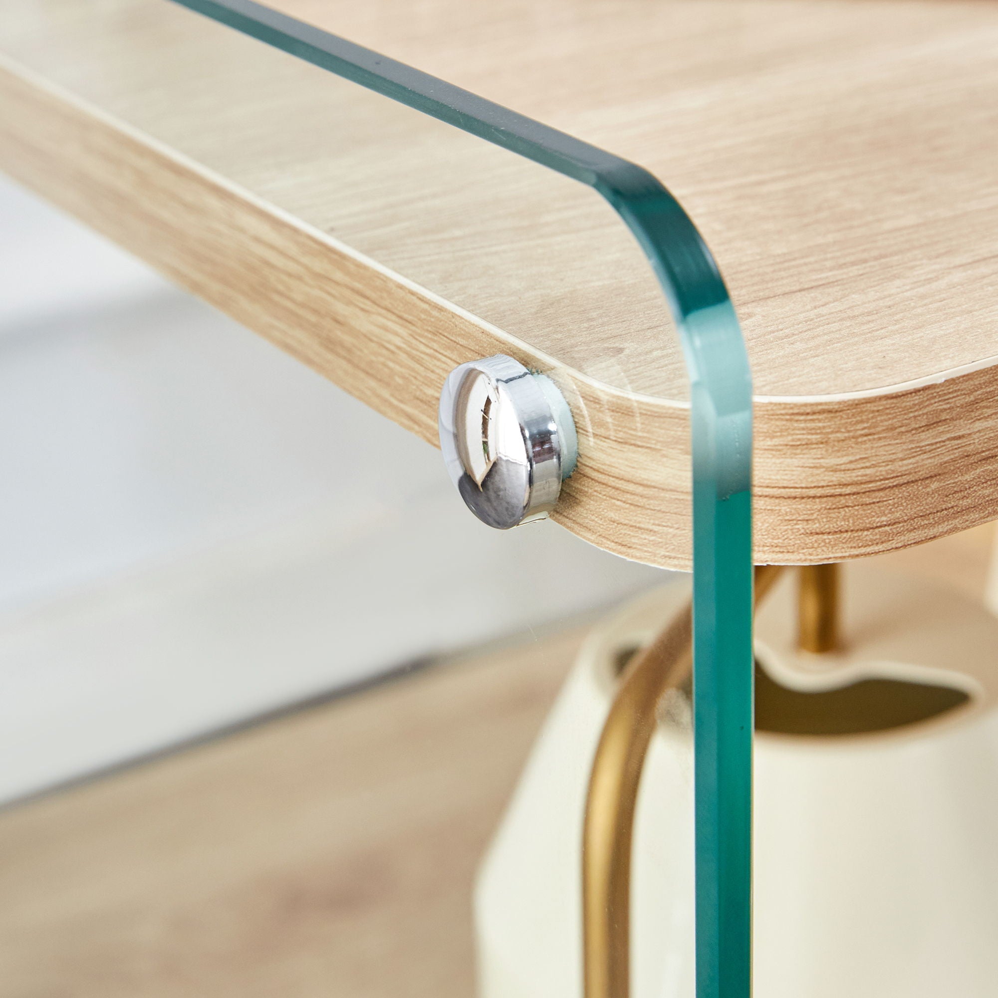 Modern 3 Layer Bedside Cabinet With Storage Function