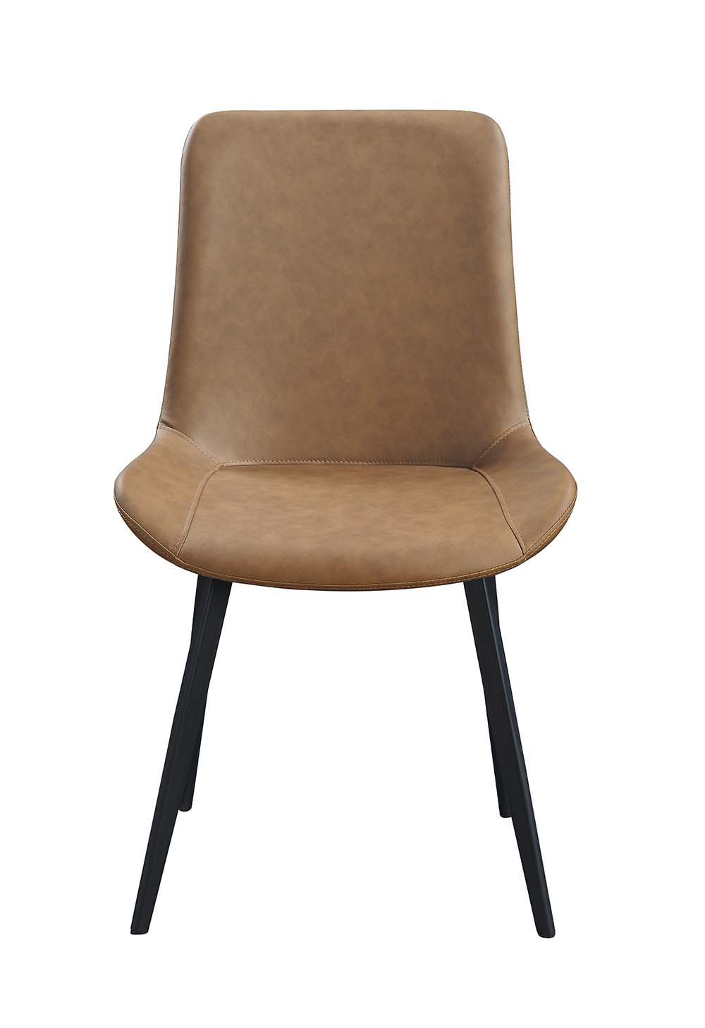 ACME Abiram - Side Chair (Set of 2) - Brown PU | Meri Furniture