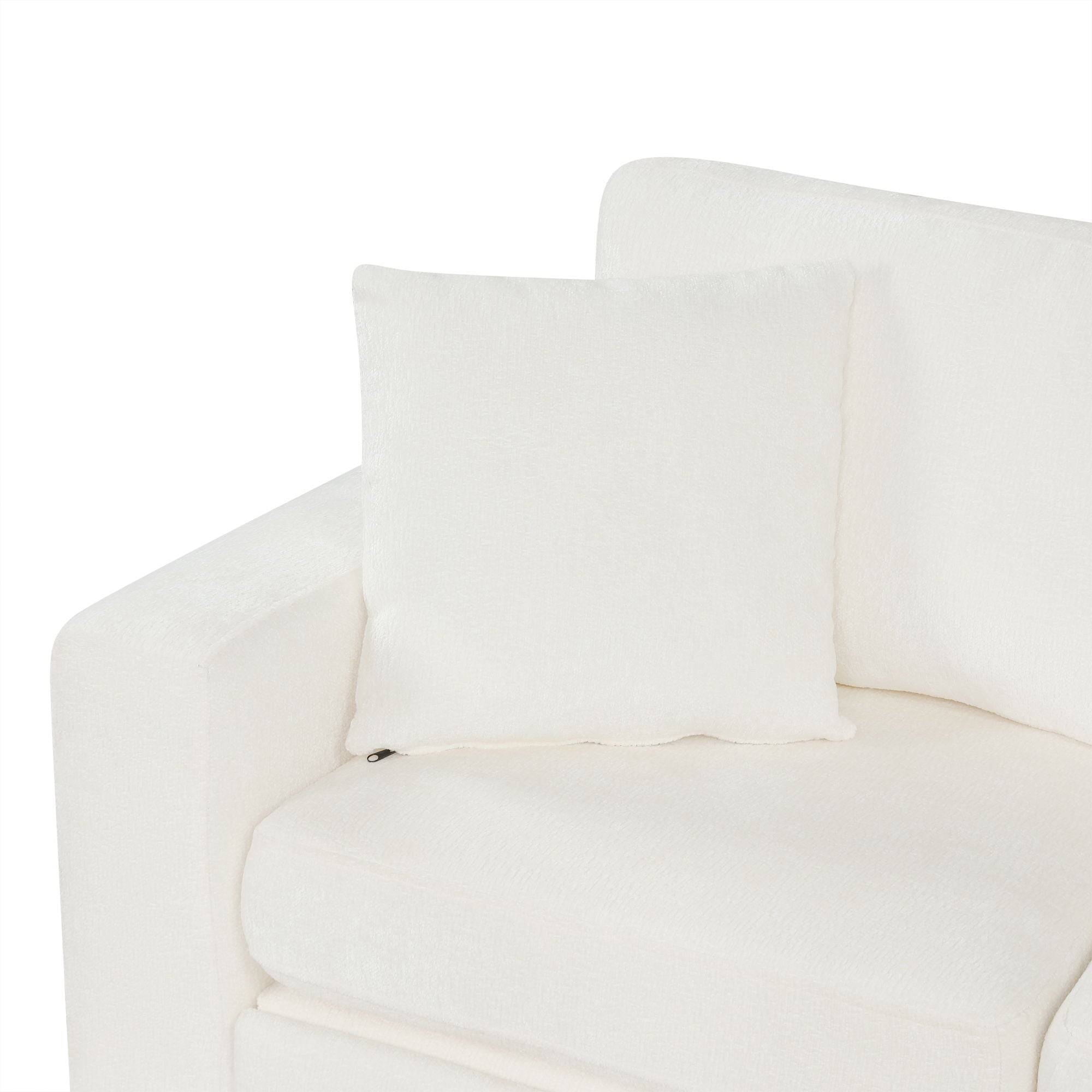 Contemporary L Shaped Convertible Sofa Bed With Pull Out Bed, Cup Holders, And Storage