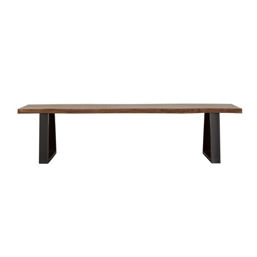 Coaster Fine Furniture Ditman - Live Edge Wood Dining Bench - Gray Sheesham | Meri Furniture
