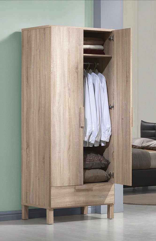 ACME Odella - Wardrobe - Light Oak | Meri Furniture