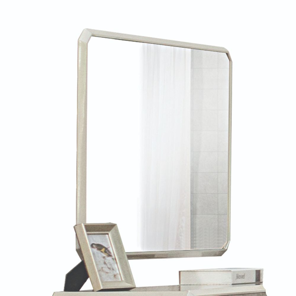 ACME Kordal - Mirror - Vintage Beige PU | Meri Furniture