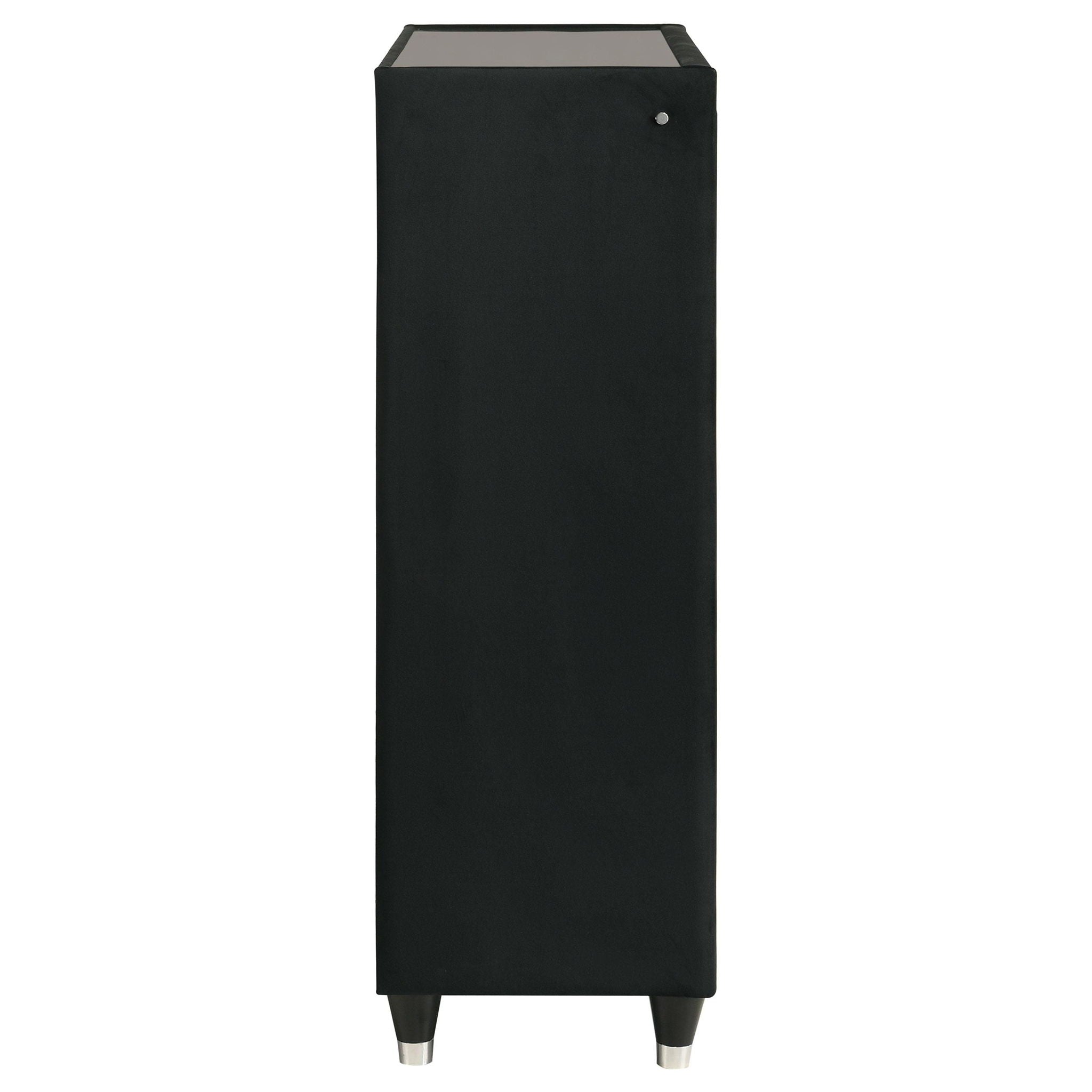 Lorient 5-drawer LED Chest of Drawers Black
