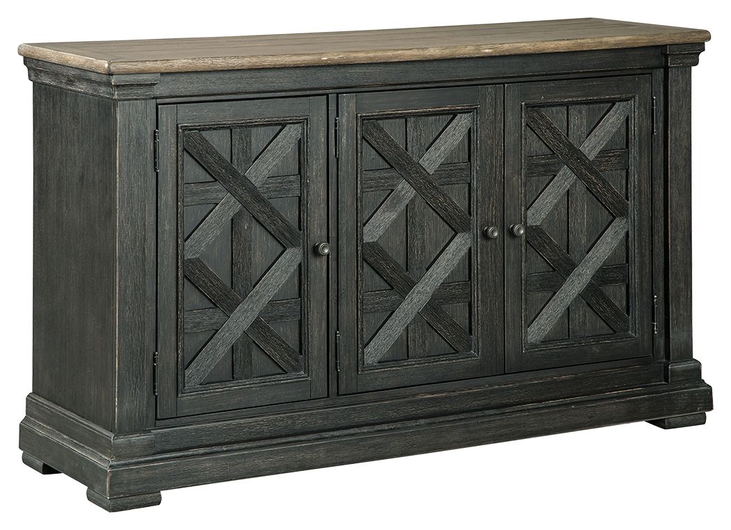 Ashley Furniture Tyler - Black / Gray - Dining Room Server | Meri Furniture
