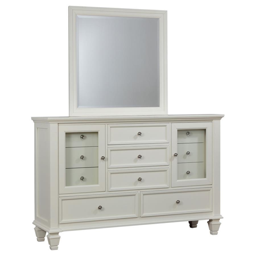 Coaster Fine Furniture Sandy Beach - 11-drawer Dresser With Mirror | Meri Furniture