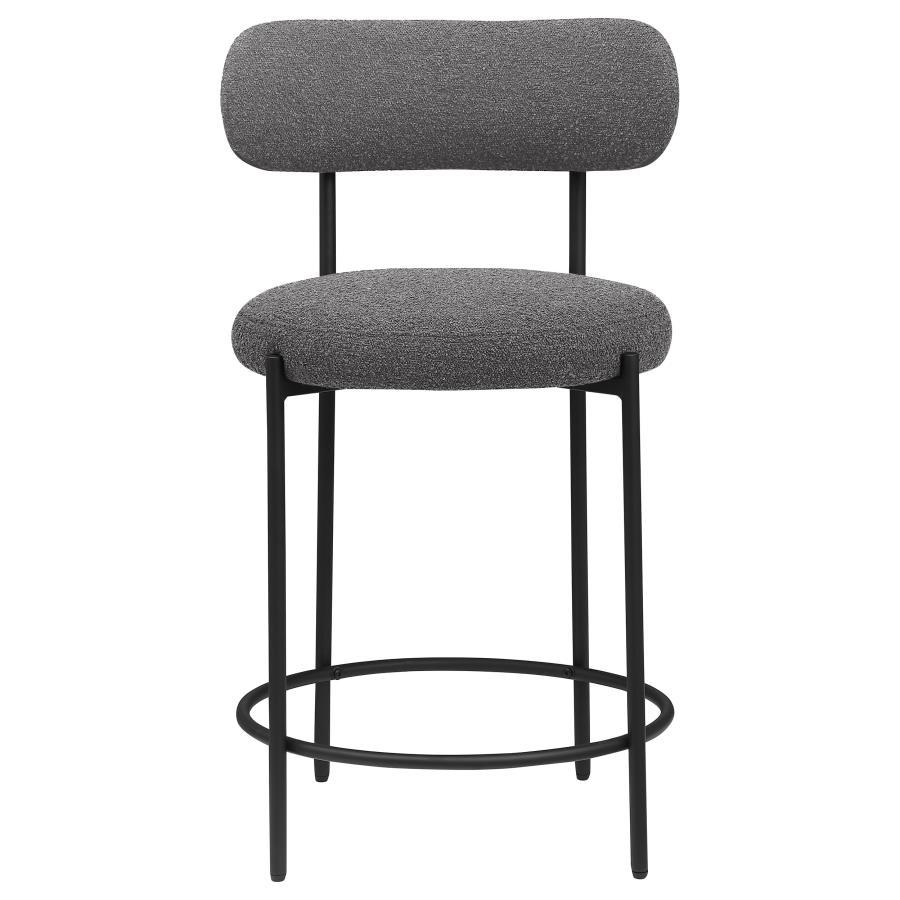 Coaster Fine Furniture Viola - Boucle Upholstered Bar Stool (Set of 2) | Meri Furniture