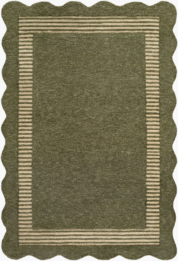 Scalloped Handmade Rug