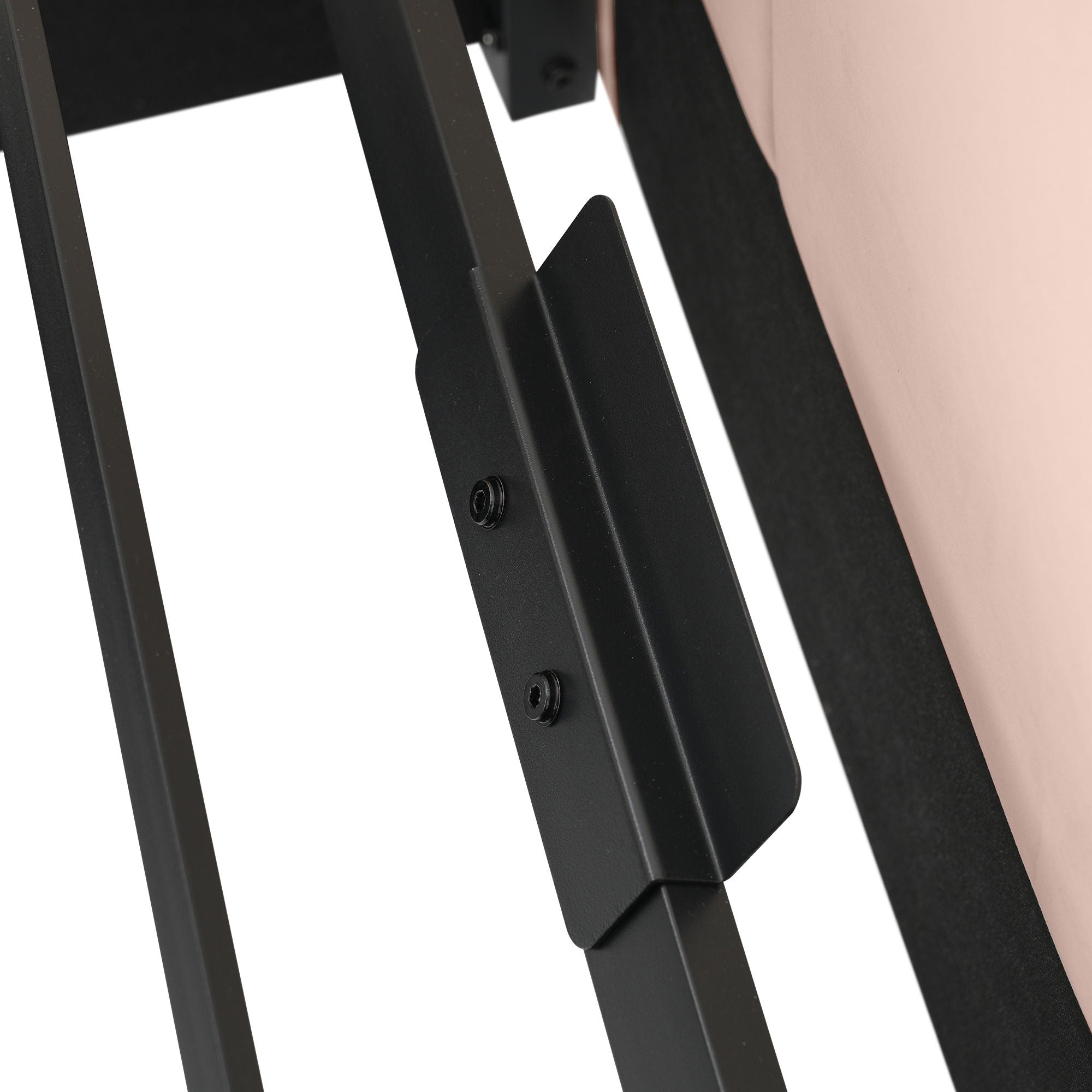 Upholstered Daybed With Metal Slatted Base