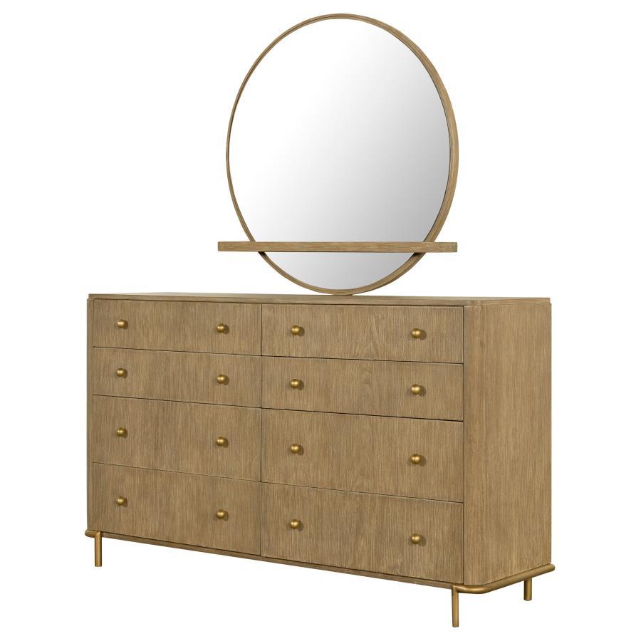Coaster Fine Furniture Arini - 8-Drawer Bedroom Dresser With Mirror | Meri Furniture