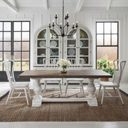 Liberty Furniture River Place - Trestle Table Set | Meri Furniture