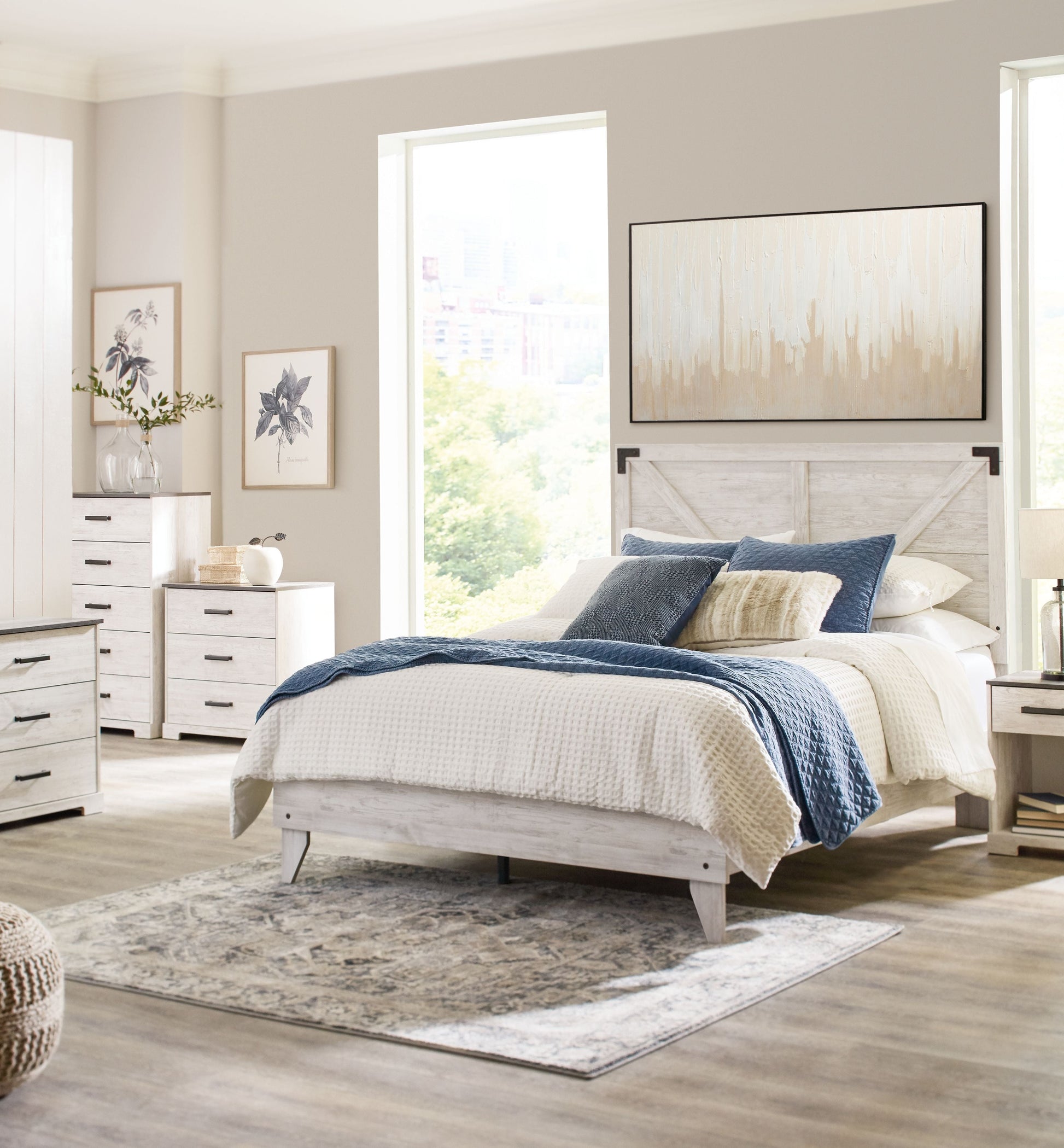 Signature Design by Ashley® Shawburn - Panel Bed | Meri Furniture