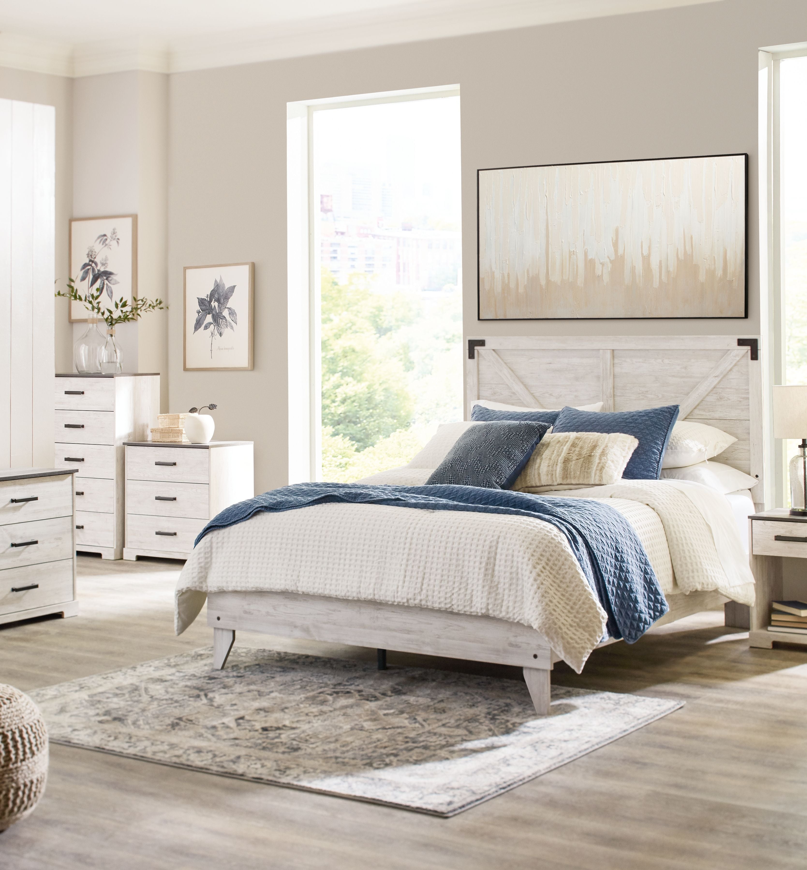 Signature Design by Ashley® Shawburn - Panel Bed | Meri Furniture