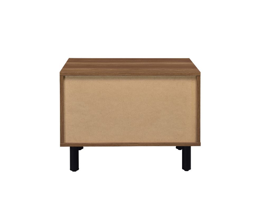 ACME Trolgar - Accent Table - Brown Oak & Black Finish | Meri Furniture