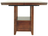 Ralene - Medium Brown - Rectangular Dining Room Counter Extension Table