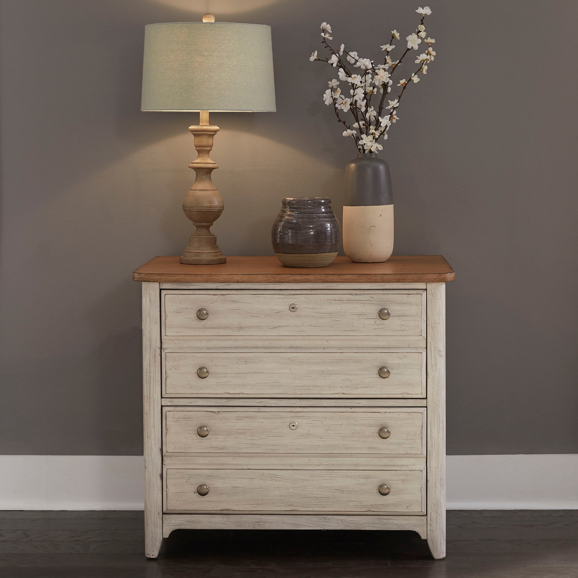 Liberty Furniture Farmhouse Reimagined - Lateral File - White | Meri Furniture