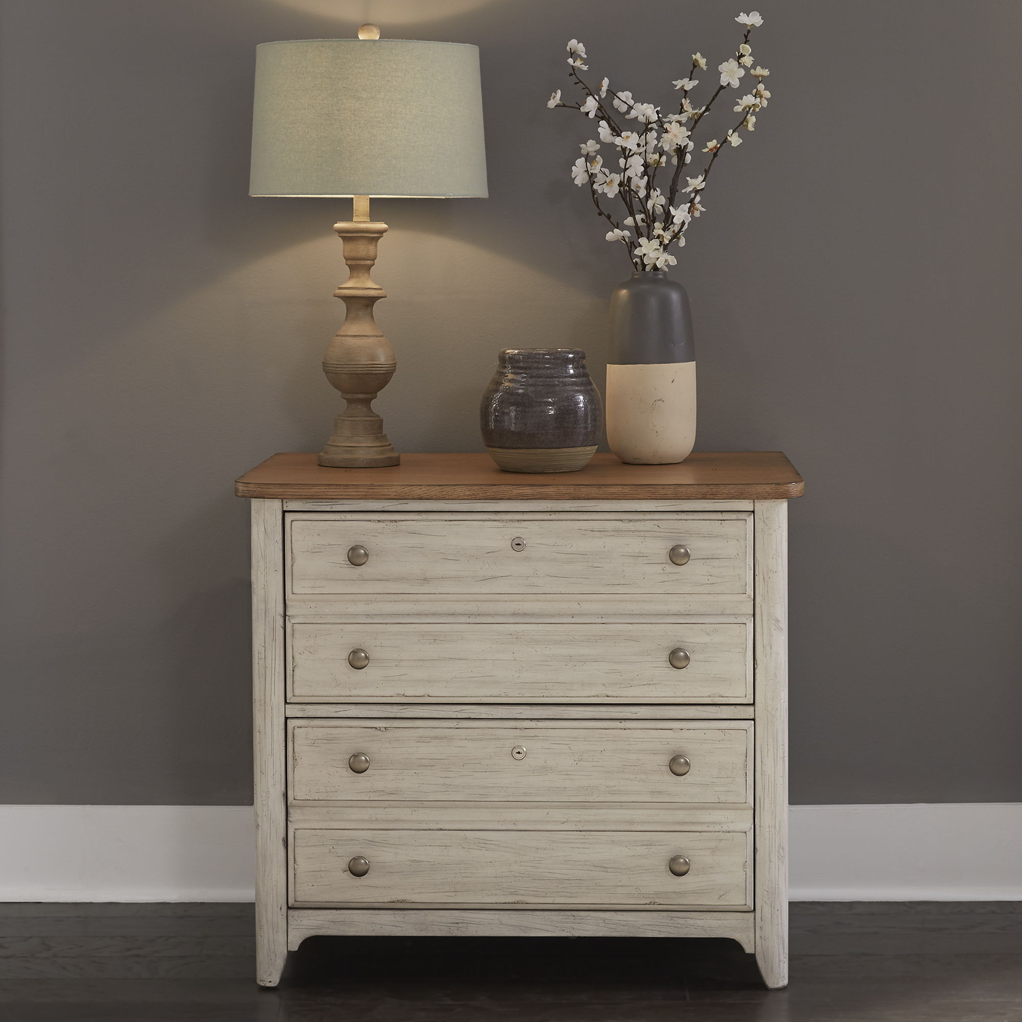 Liberty Furniture Farmhouse Reimagined - Lateral File - White | Meri Furniture